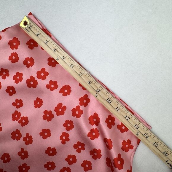 Princess Polly Olton Floral Mini Skirt Small Pink Flower Power Hippie Festival - Picture 8 of 10